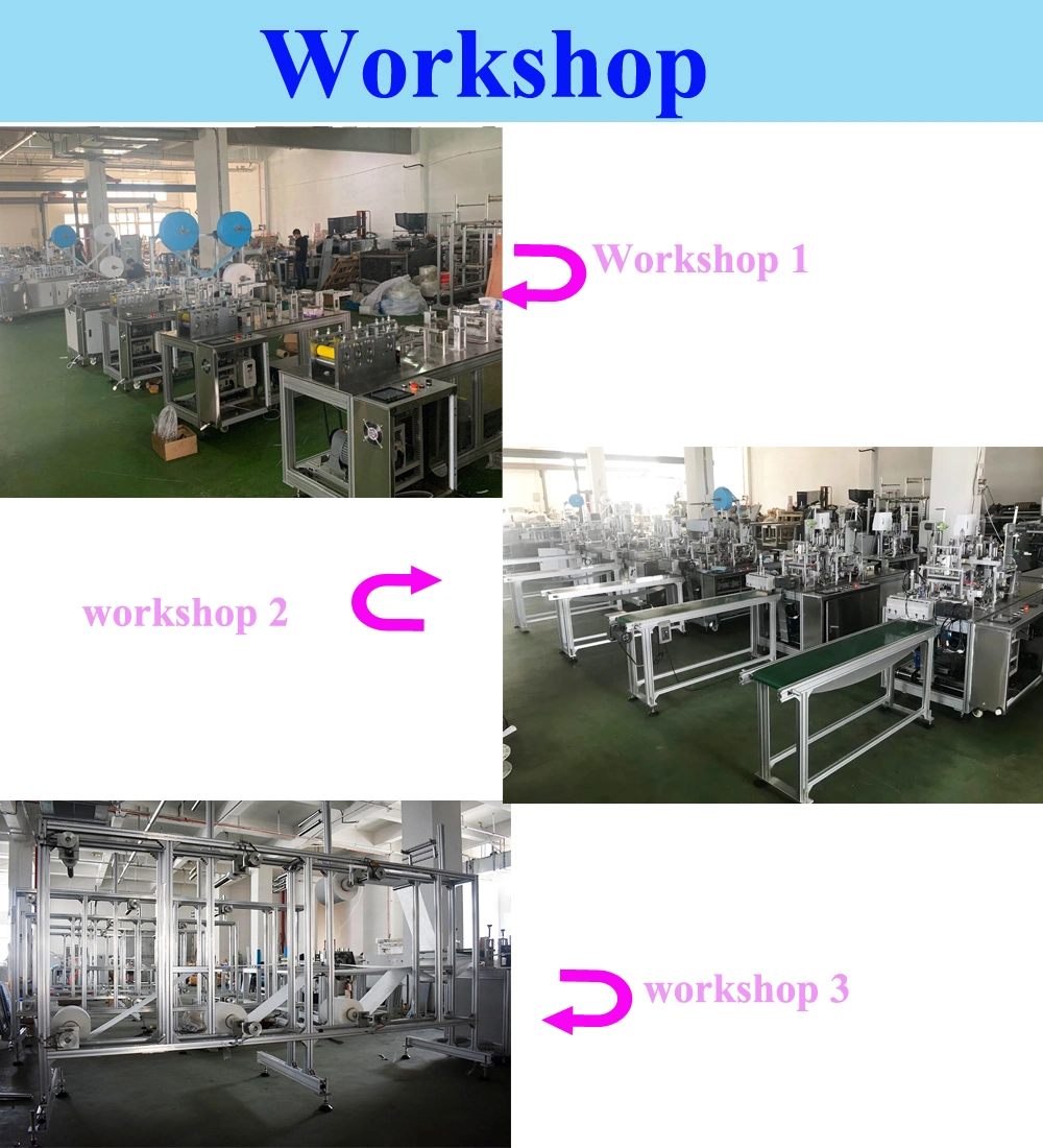 Fully Automatic Children Mask Making Machine with Earloop Welding Machine