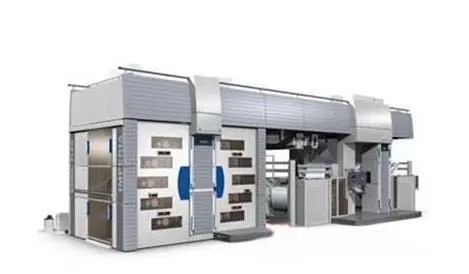 150m / Min 4 Color Flexo Printing Machine (نوع الأسطوانة المركزية الاقتصادية) ، سرعة الطباعة 1500-3500p / h