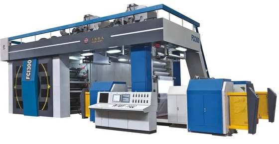 150m / Min 4 Color Flexo Printing Machine (نوع الأسطوانة المركزية الاقتصادية) ، سرعة الطباعة 1500-3500p / h