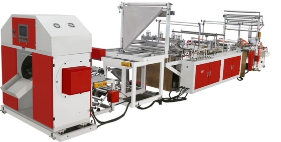 ماكينة صنع أكياس LDPE HDPE عالية السرعة بمحرك عاكس # ماكينة صنع أكياس القمامة البلاستيكية القابلة للتحلل ، 380 فولت 220 فولت