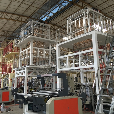 آلة بثق أحادية الطبقة البلاستيكية HDPE أحادية الطبقة برغي واحد