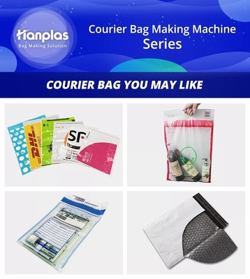 آلة صنع الأكياس عالية السرعة 20 قطعة / دقيقة PE Kraft Paper Air Bubble Courier Mailer